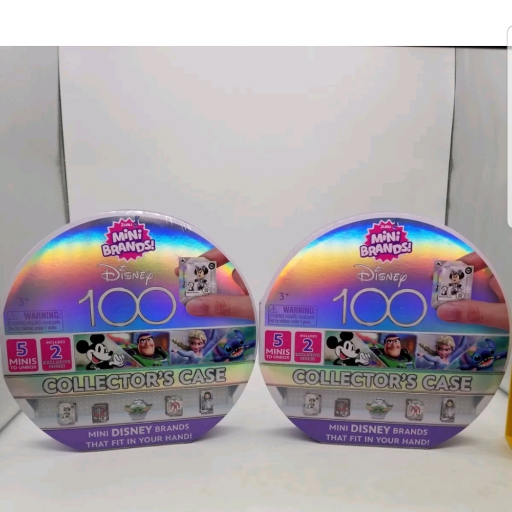 Mini Brands Exclusive Disney 100 Platinum Collectors Case Zuru ~ 5 Minis Bundle